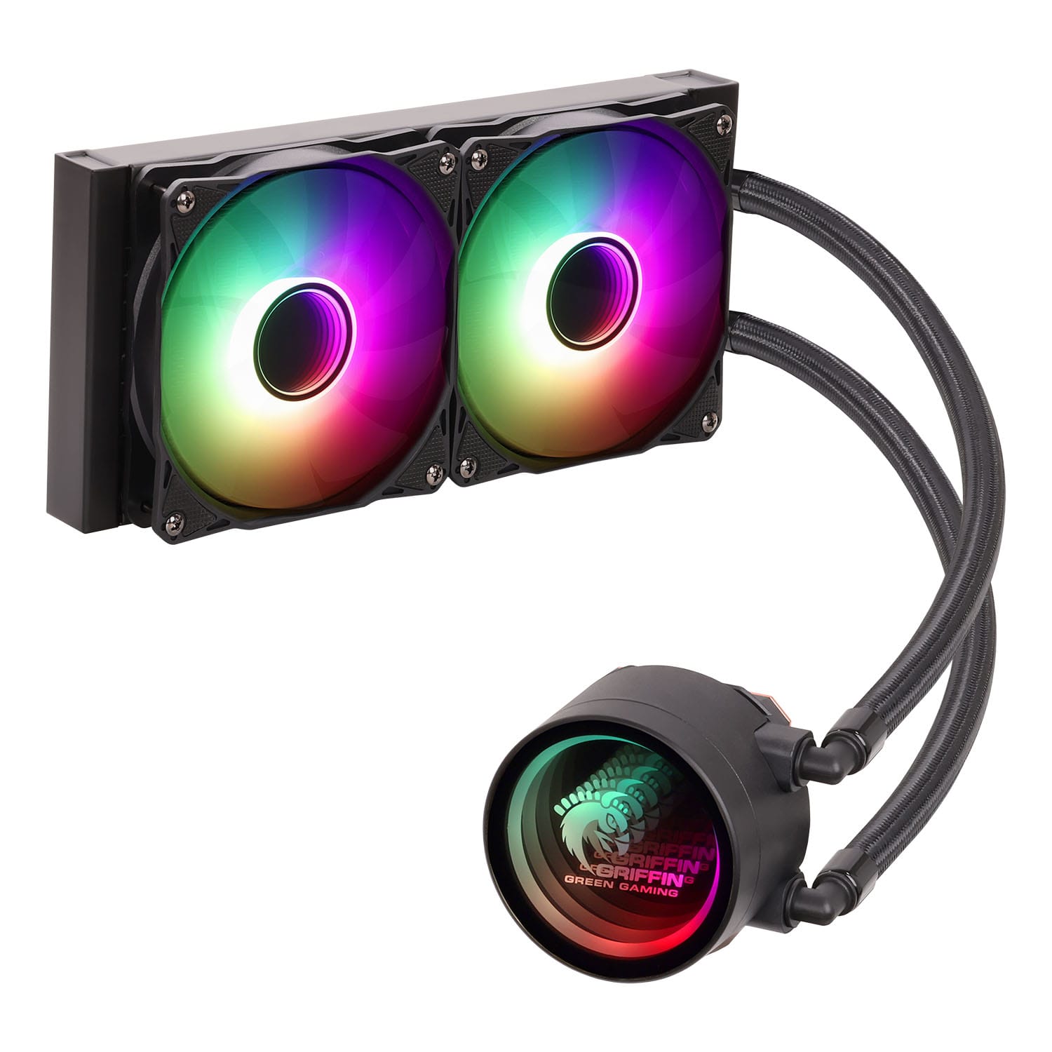 خنک کننده پردازنده آبی GLACIER 240 ECO-ARGB - Image 2